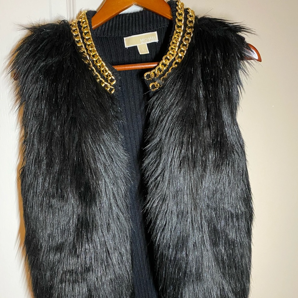 Faux fur vest